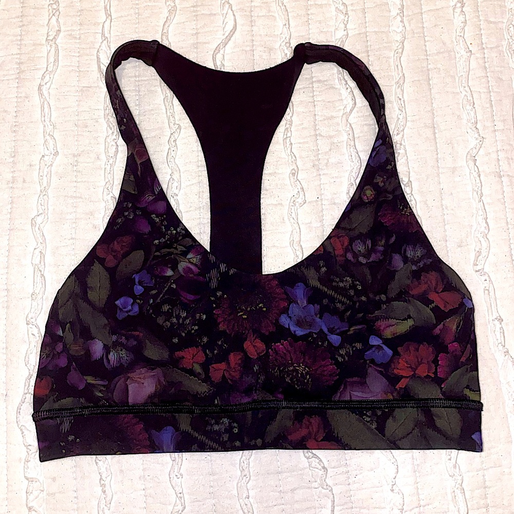 Lululemon Floral Racerback Sports bra size 4